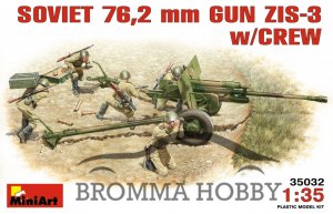 76 mm divisional gun Zis-3 - with Crew