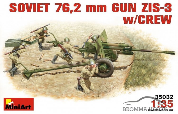 76 mm divisional gun Zis-3 - with Crew - Click Image to Close