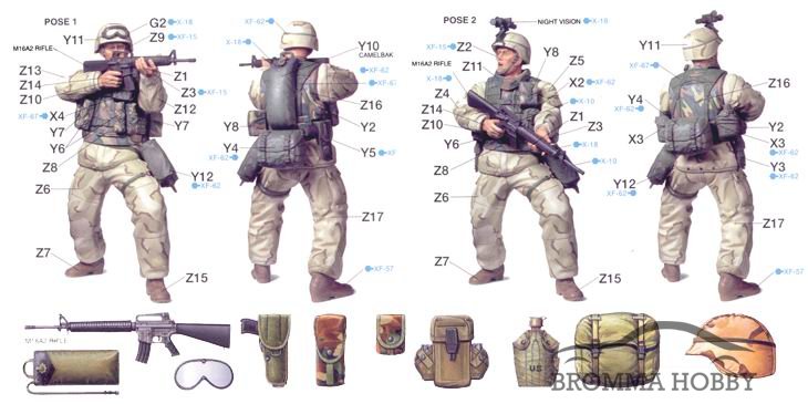 US Army Infantryman Modern (Desert Uniform) - Klicka på bilden för att stänga