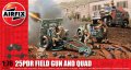 25pdr Field Gun & Morris Quad (WW II) Airfix Plastbyggsats