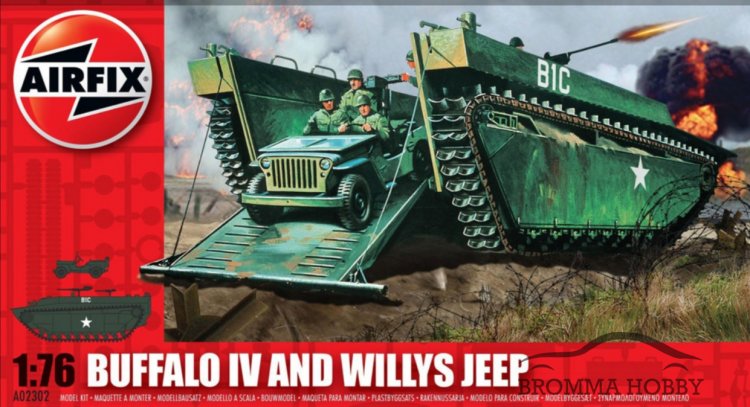 LTV 4 Buffalo & Willys Jeep (WW II) - Click Image to Close