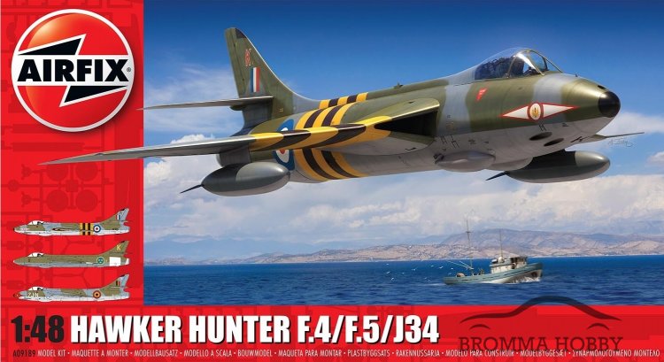 J 34 Hawker Hunter - Svenska Flygvapnet - Klicka på bilden för att stänga