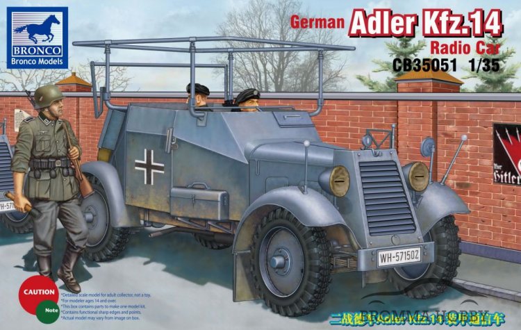 Adler Kfz.14 Radio Car - Click Image to Close