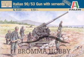 Italian 90/53 Gun with Crew