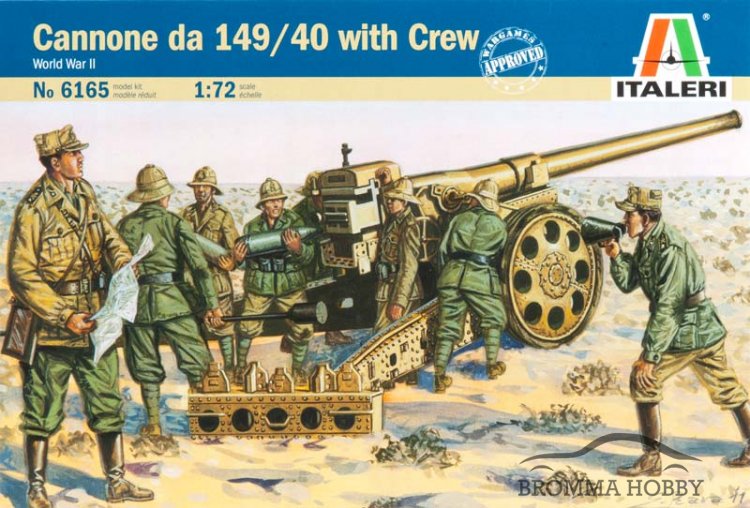 Italian Cannone da 149/40 with Crew - Klicka på bilden för att stänga