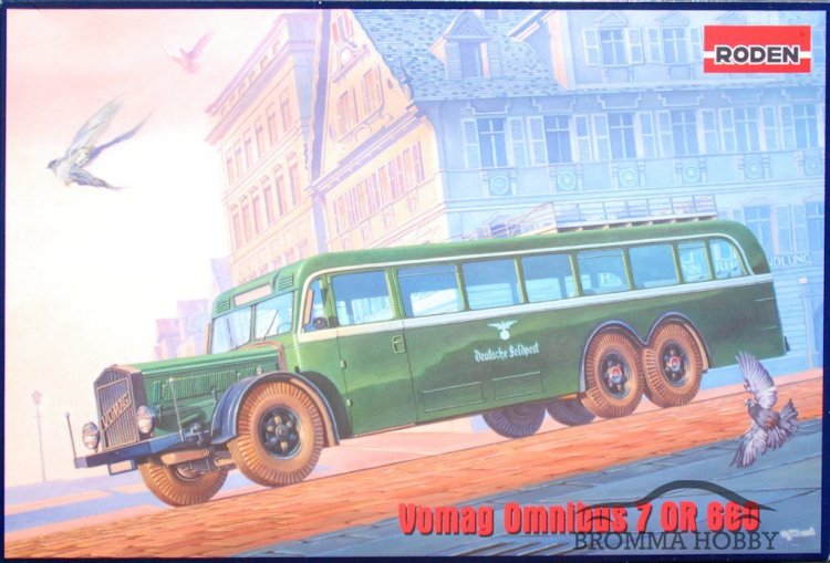Vomag Omnibus 7 OR 660 German Car WWII 1/72 Scale Plastic Model Kit RODEN 729 