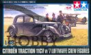 Citroen Traction 11CV med 7 Luftwaffe figurer