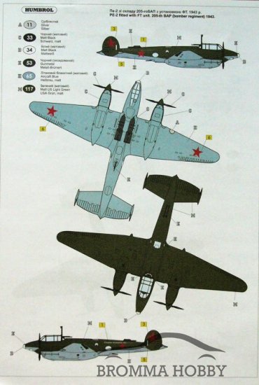 Petlyakov PE-2 Dive Bomber - Klicka på bilden för att stänga