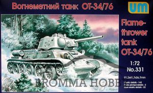 UM-MT Models 1/72 Soviet OT-34/76 FLAMETHROWER TANK 