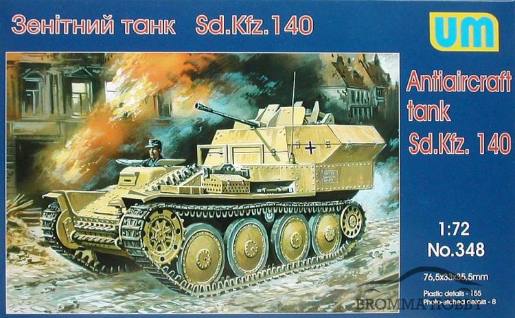 Sd.Kfz. 140 Flakpanzer 38(t) - Klicka på bilden för att stänga