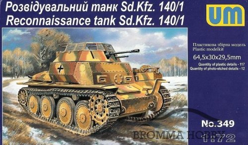 Sd.Kfz. 140/1 - Reconn Tank - Click Image to Close